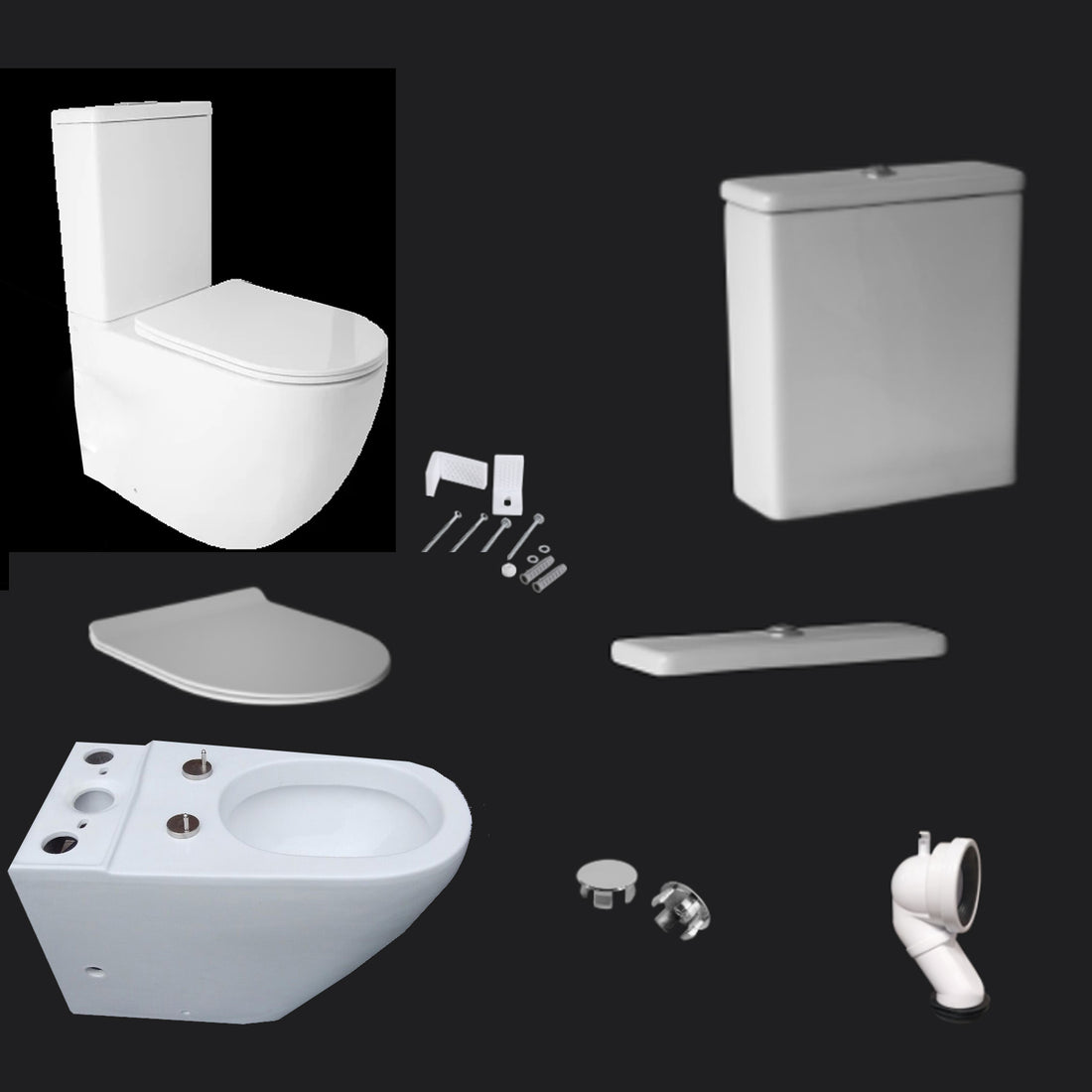 Disassembly diagram of toilet from ringfi bathroom