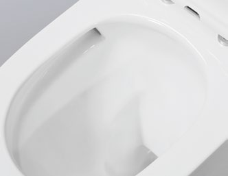 24002 Silent design patented product wall hang toilet rimless, flush