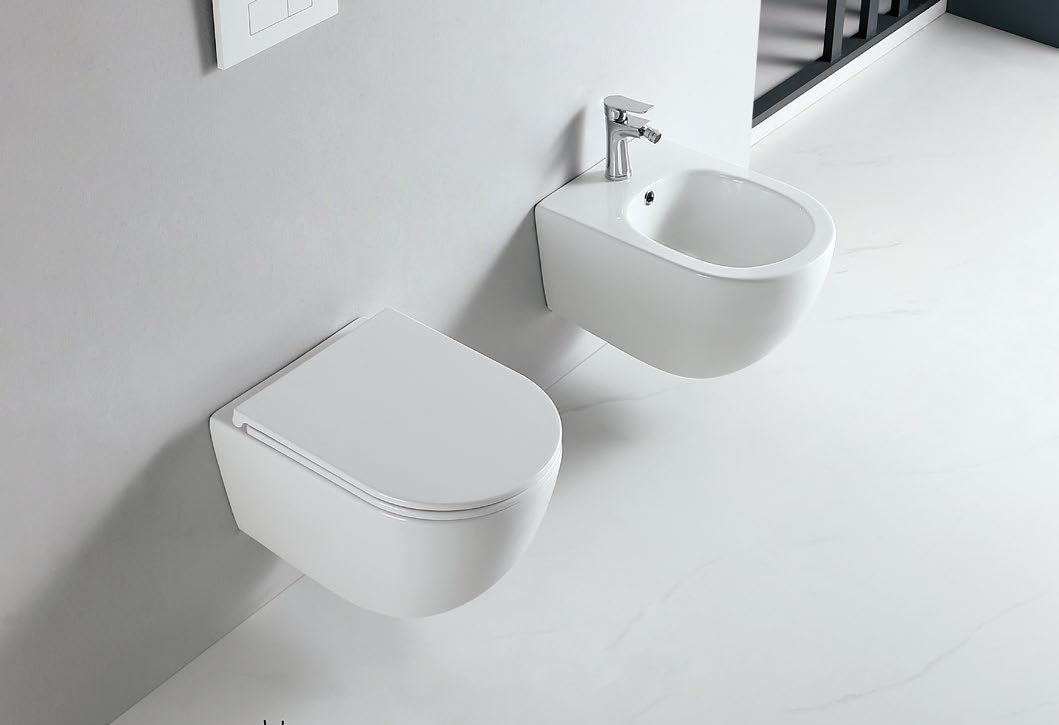 25002 Ultra-light product sewage pipe hidden design silent design wall hung toilet