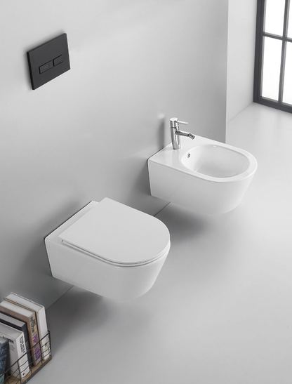 52002 Ultra-light design no hwavy on the wall Patented product wall hang toilet rimless, flush