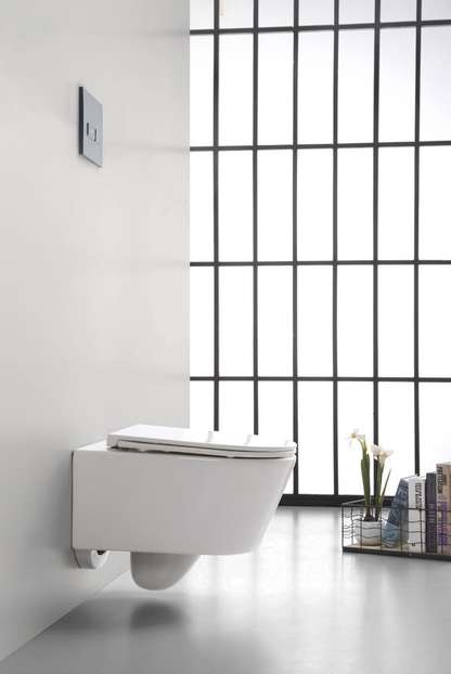 52002 Ultra-light design no hwavy on the wall Patented product wall hang toilet rimless, flush